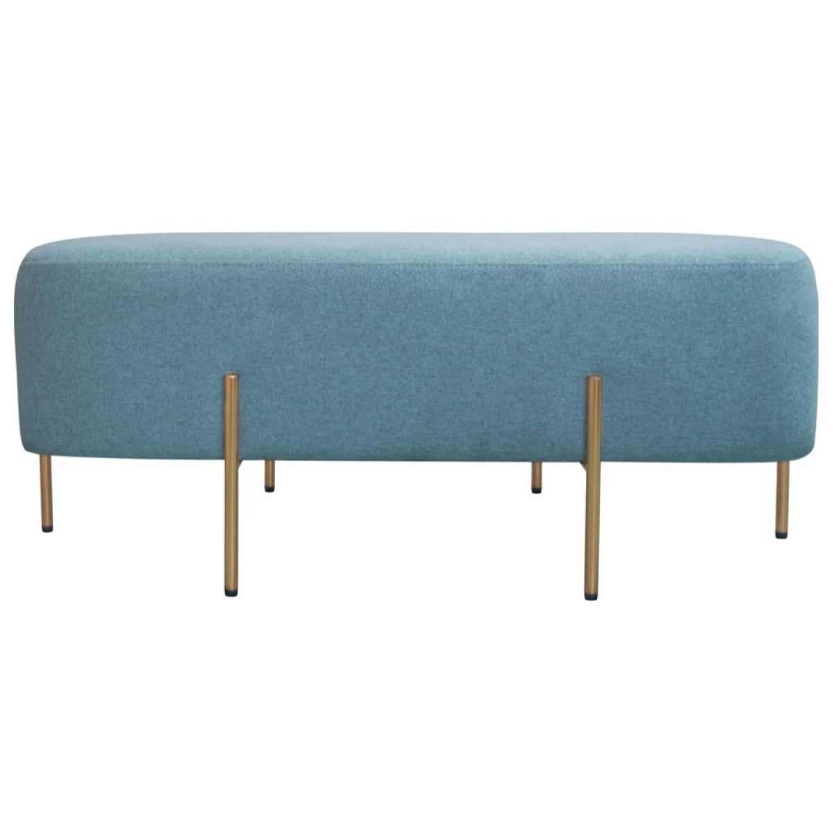 Pouf design gambe oro in tessuto - Kate