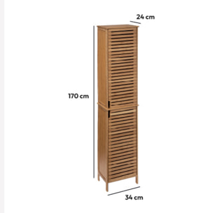 Colonne 2 portes "Sicela" bambou