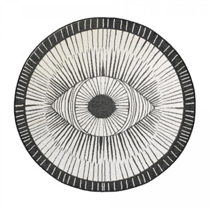 Tapis rond d'extérieur, kilim reversible EX1 B