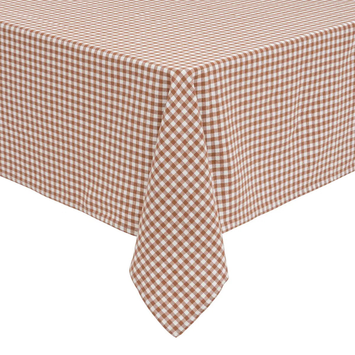 Nappe "The floral" coton 150x250cm marron tonka