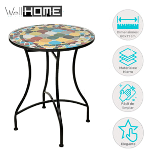 Mesa bistro diseño mosaico 60x71cm