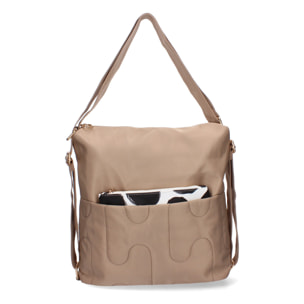 Bolso de hombro de Mujer con dos piezas, compartimento principal con cremallera