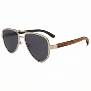 Gafas de Sol Feler 1803-1 Polarizadas de Madera Unisex 56 mm