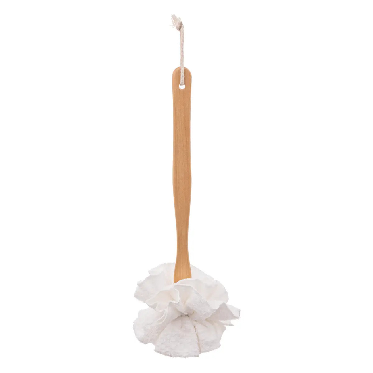 Brosse de bain fleur bois