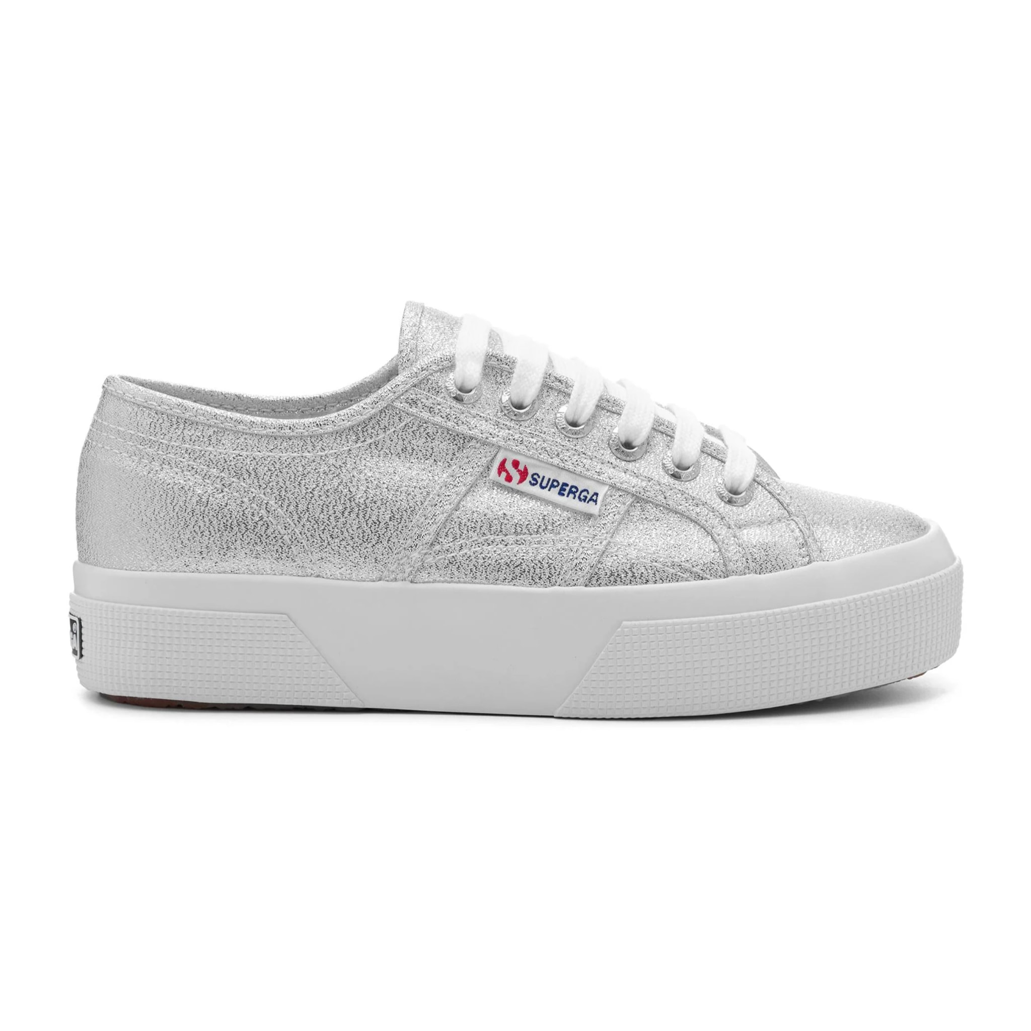 Scarpe da donna Superga Grigio 2740 Platform Lame