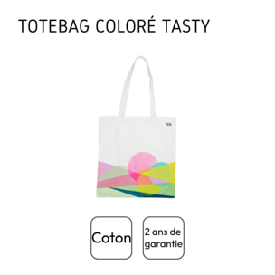 Sac de course type totebag en coton Tasty Green