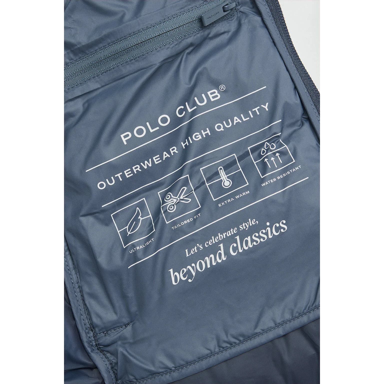 Giubbotto Salima Embroidery blu marino con logo Rigby Go