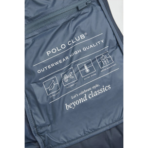 Giubbotto Salima Embroidery blu marino con logo Rigby Go