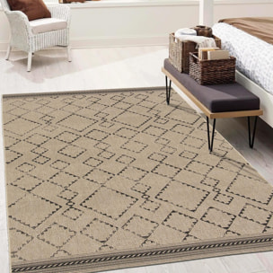 Tapis extérieur tissé kilim rectangle FESA