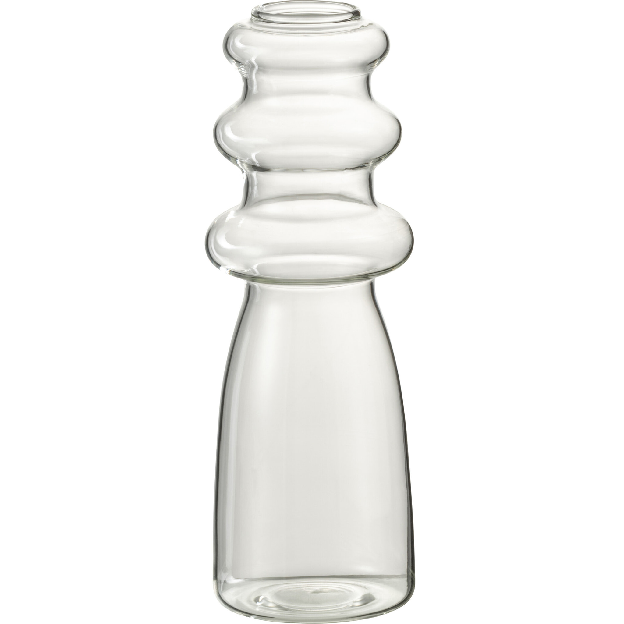 J-Line vase Luna - verre - transparent - large - 21 cm de hauteur