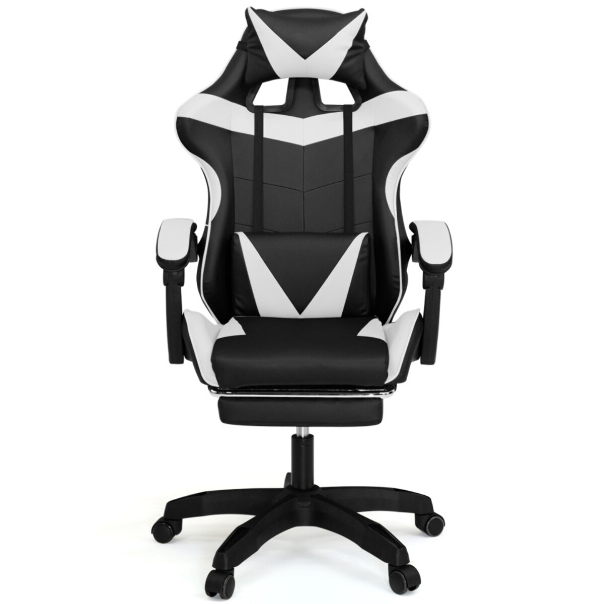 Fauteuil de bureau spécial gaming noir et blanc