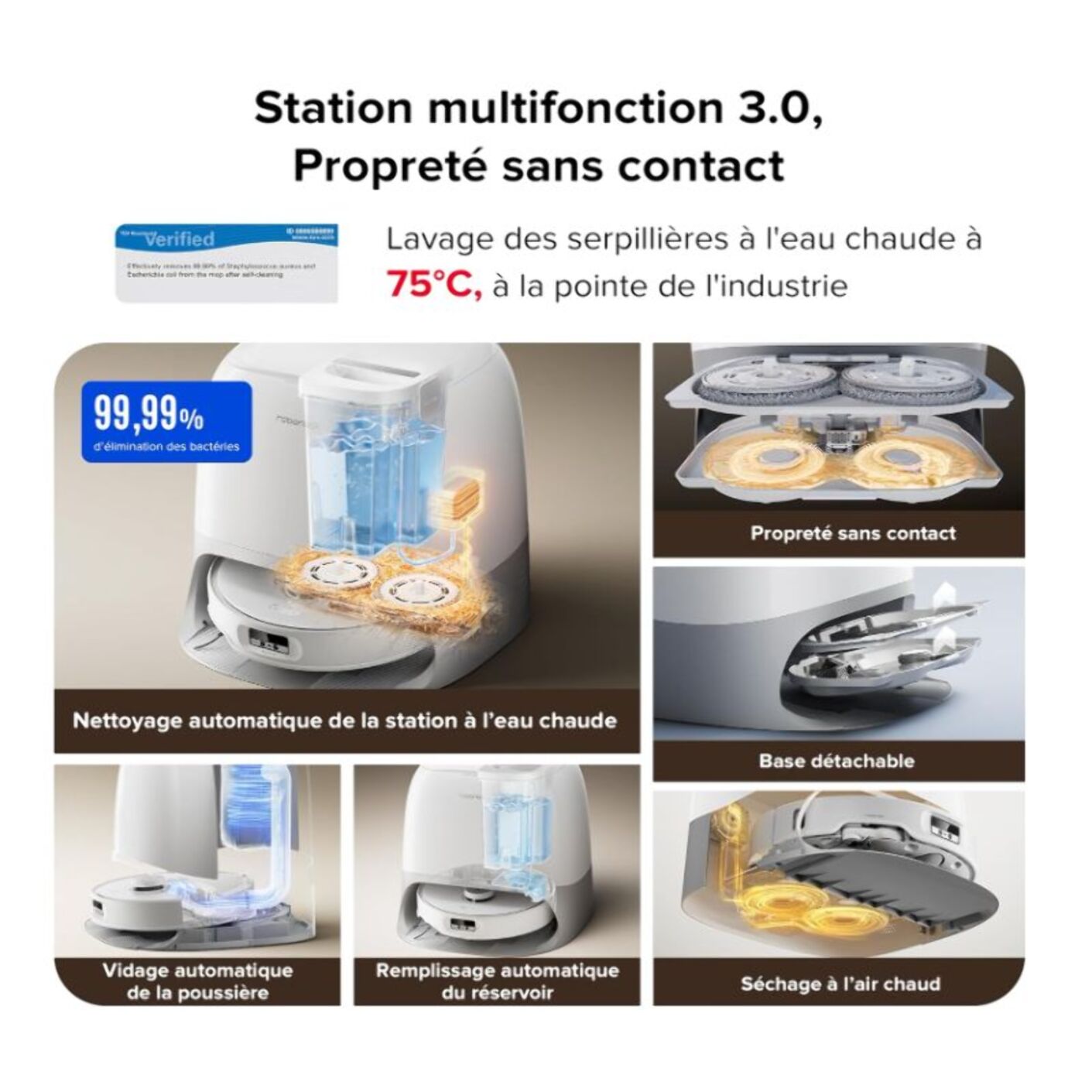 Aspirateur robot ROBOROCK Qrevo Curv