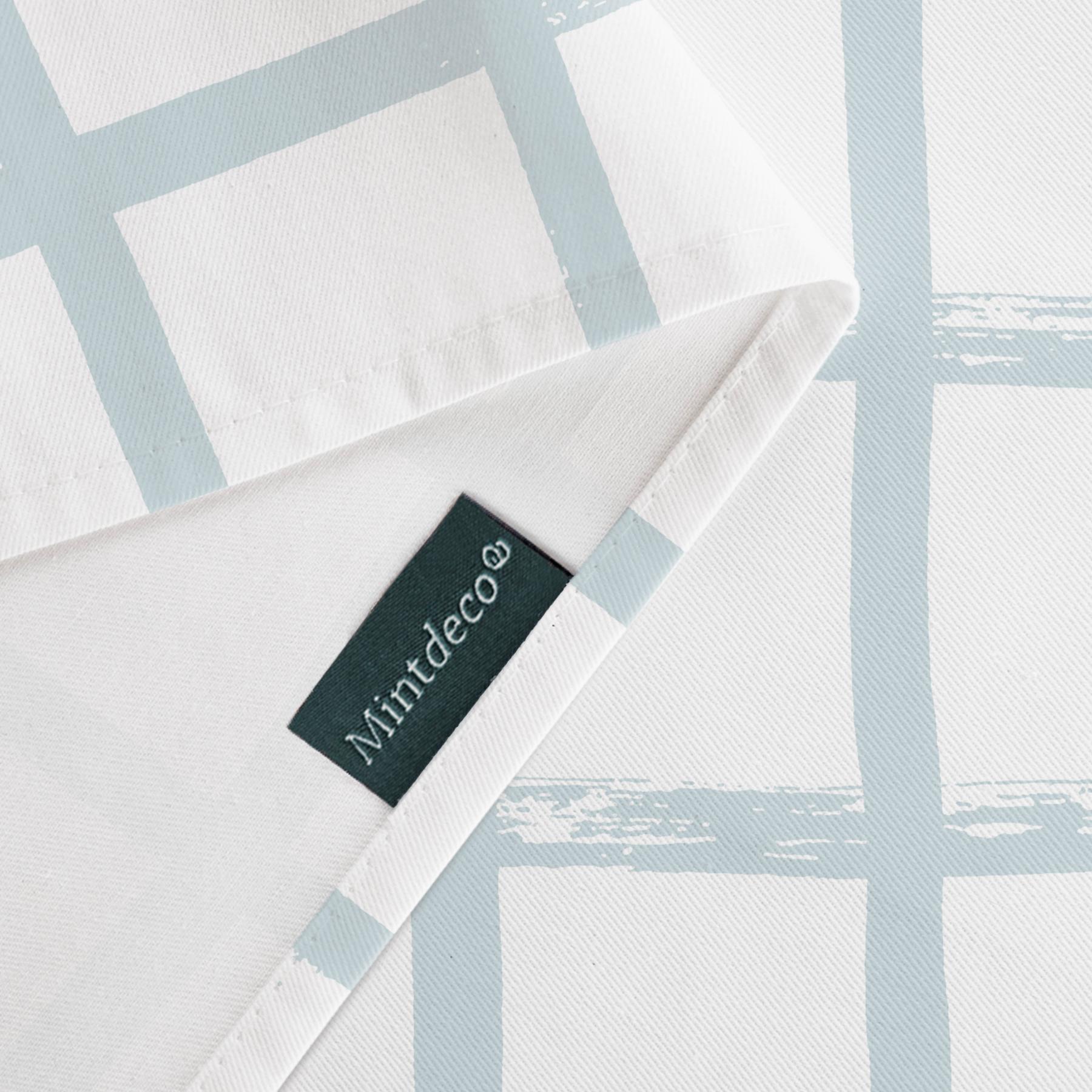 Mantel antimanchas LEONARDO AZUL - 100% algodón