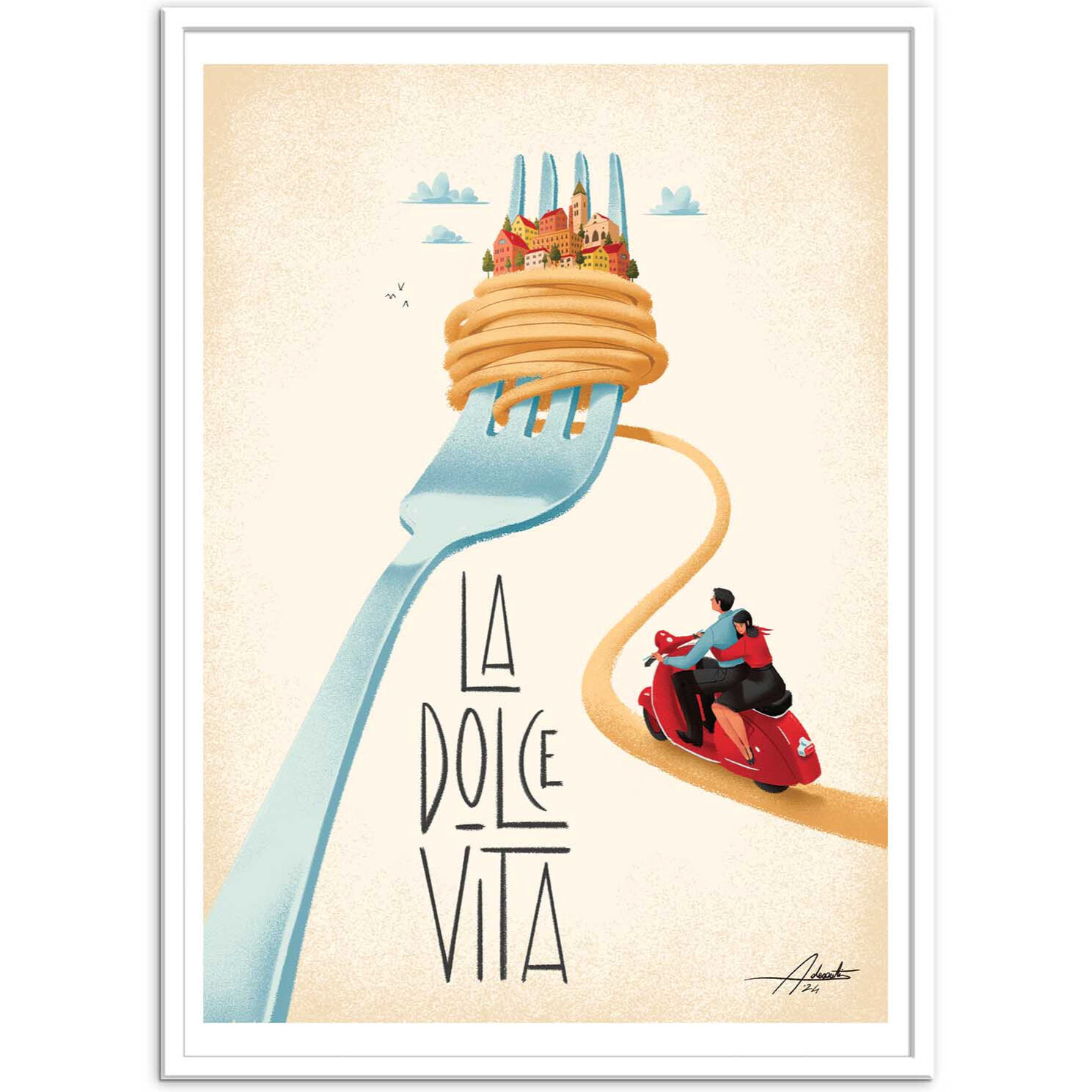 Affiche - La dolce vita - Andrea de Santis