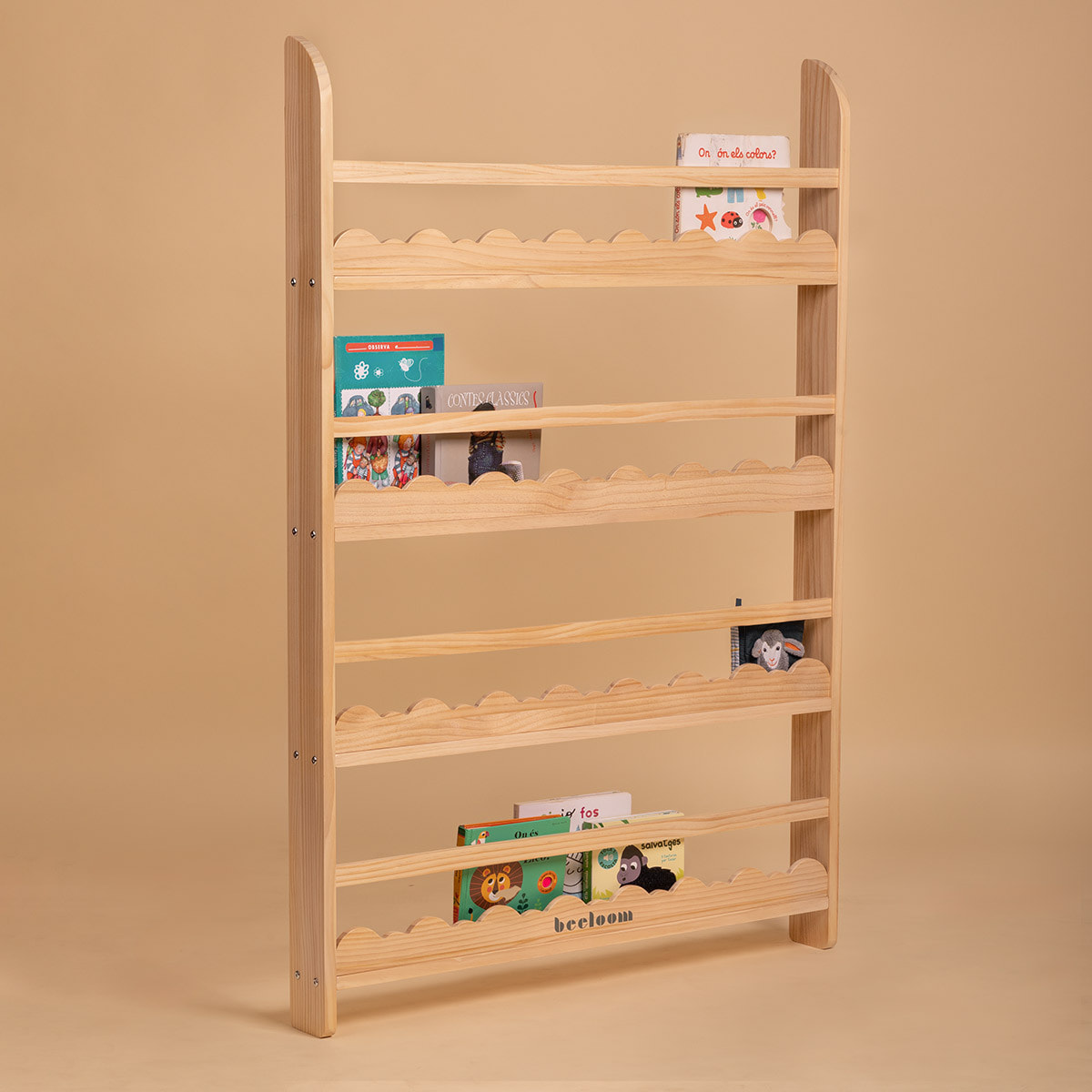 Estantería de madera STORY STAND Montessori para cuentos y libros infantiles
