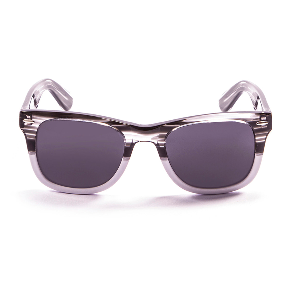 Gafas de sol LENOIR BIARRITZ - Demi negro con detalle blanco / Ahumada