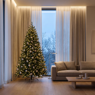 Albero di Natale artificiale in PVC e acciaio - VERDE