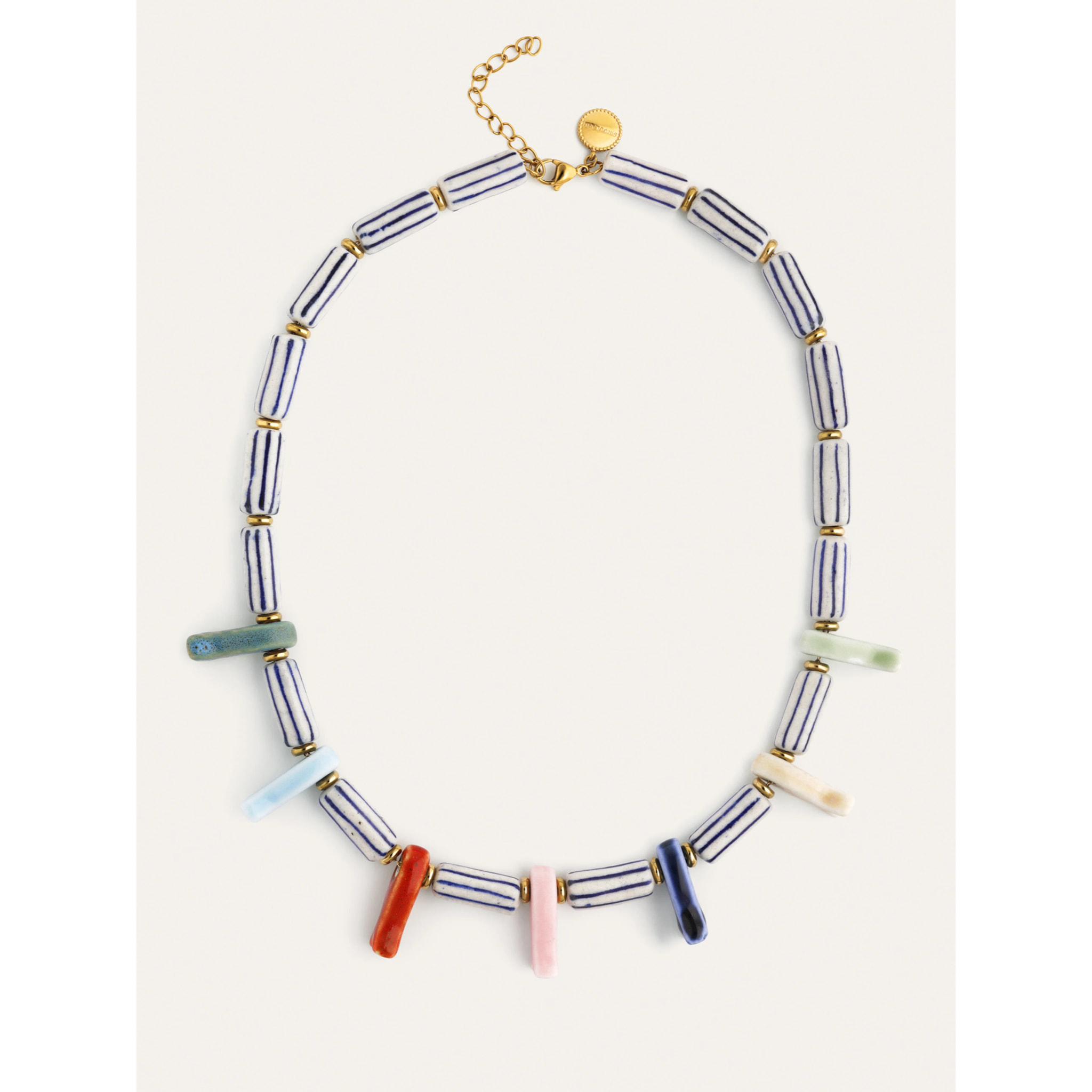 Collana Santorini Acciao Placcato Oro