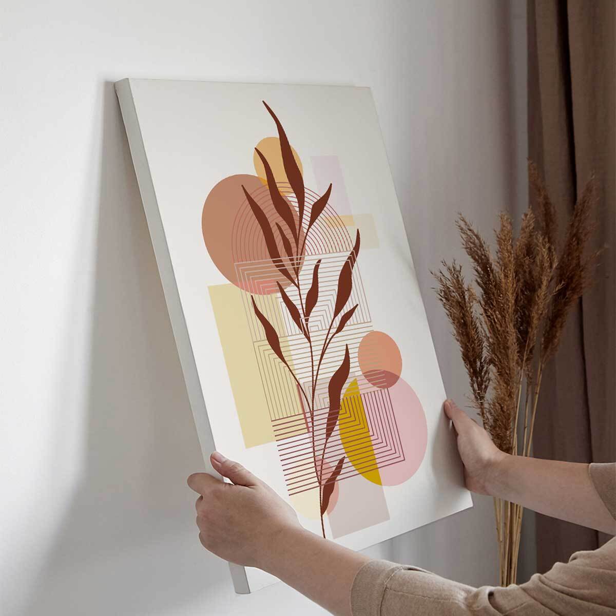 Tableau botanique abstrait moderne Toile imprimée