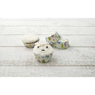 Lot de 50 moules à muffins en papier motif lama et cactus 7 cm Zenker Smart Pastry
