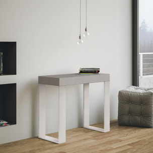 Consolle allungabile 90x40/300 cm Tecno Cashmere telaio Bianco