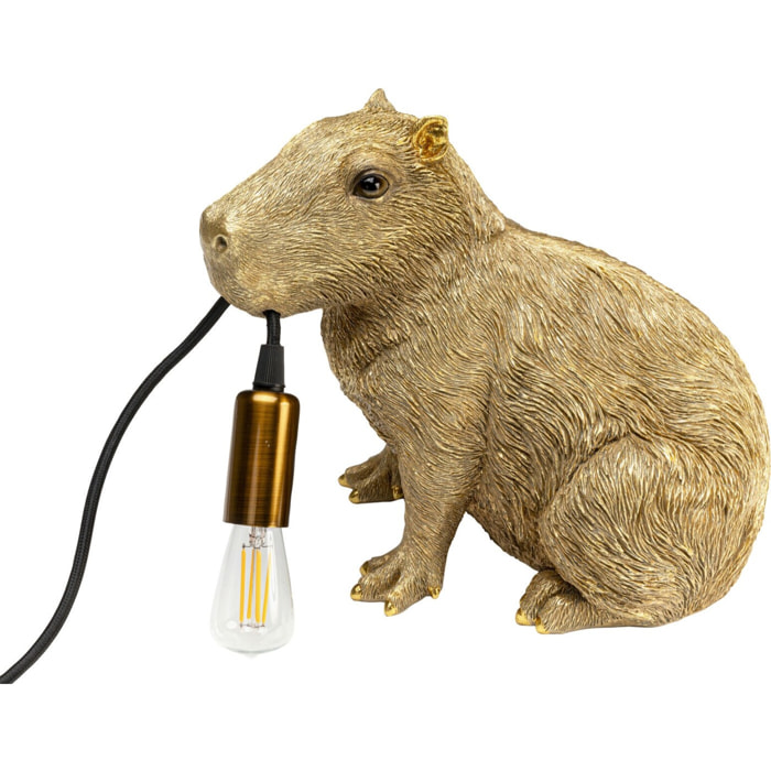 Lampe capybara doré Kare Design