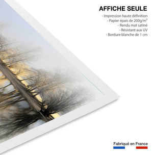 Affiche paysage Une journee de janvier Affiche seule