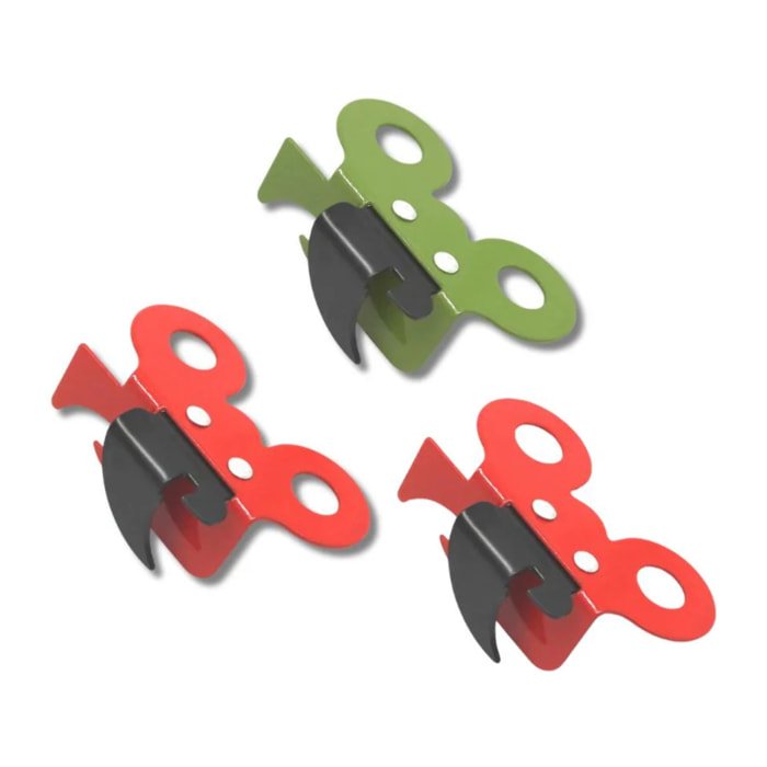 Ensemble de 3 Ouvre-boîte manuel papillon Fackelmann