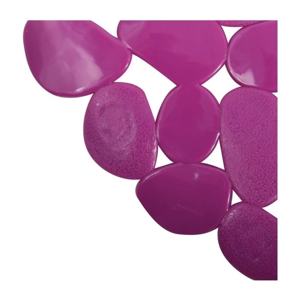 Tapis fond de baignoire PVC GALETS 35x68cm Violet MSV