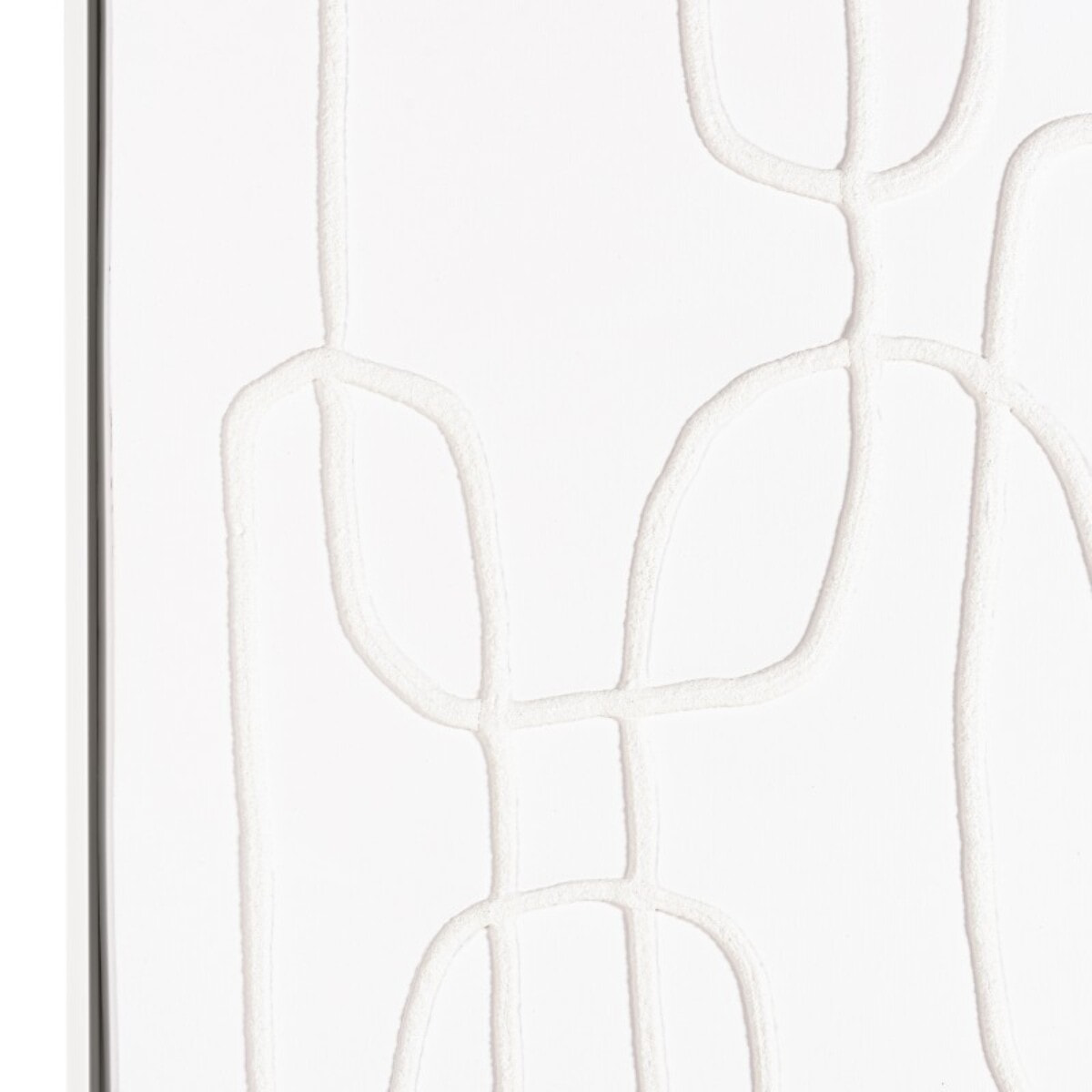 HOMER - Décoration murale 83x123cm lignes abstraites n°2, cadre blanc