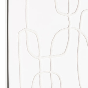 HOMER - Décoration murale 83x123cm lignes abstraites n°2, cadre blanc