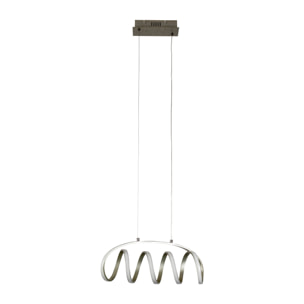 Forlight Colgante LED 30W Blanco Neutro - 4000K Gris Merengo para Interior para Comedor, Sala de Estar
