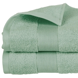 Drap de bain "Essentiel" coton vert 100x150cm