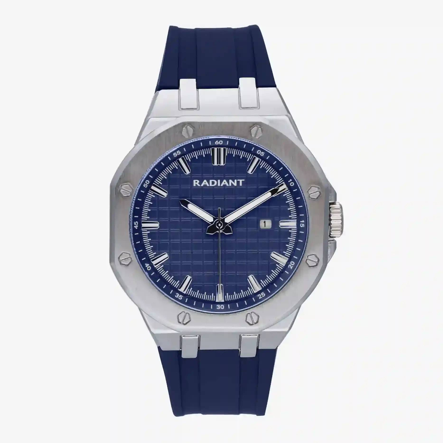 Reloj Radiant RA652203 Hombre Analogico Cuarzo con Correa de Silicona
