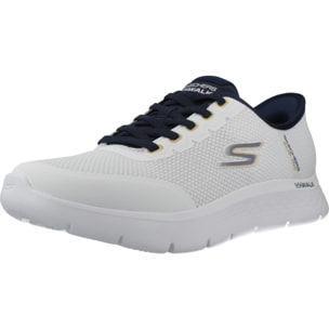 Sneakers De  Hombre Slip-ins Go Walk Flex Netro Blanco
