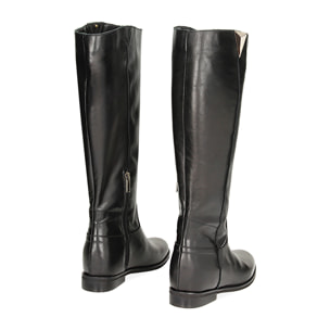 Stivali neri in pelle