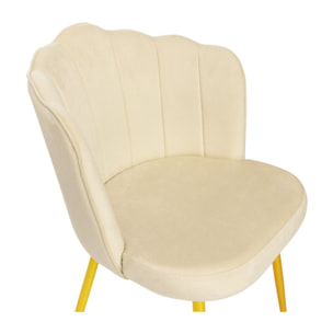 Chaises Arielle pieds dorés