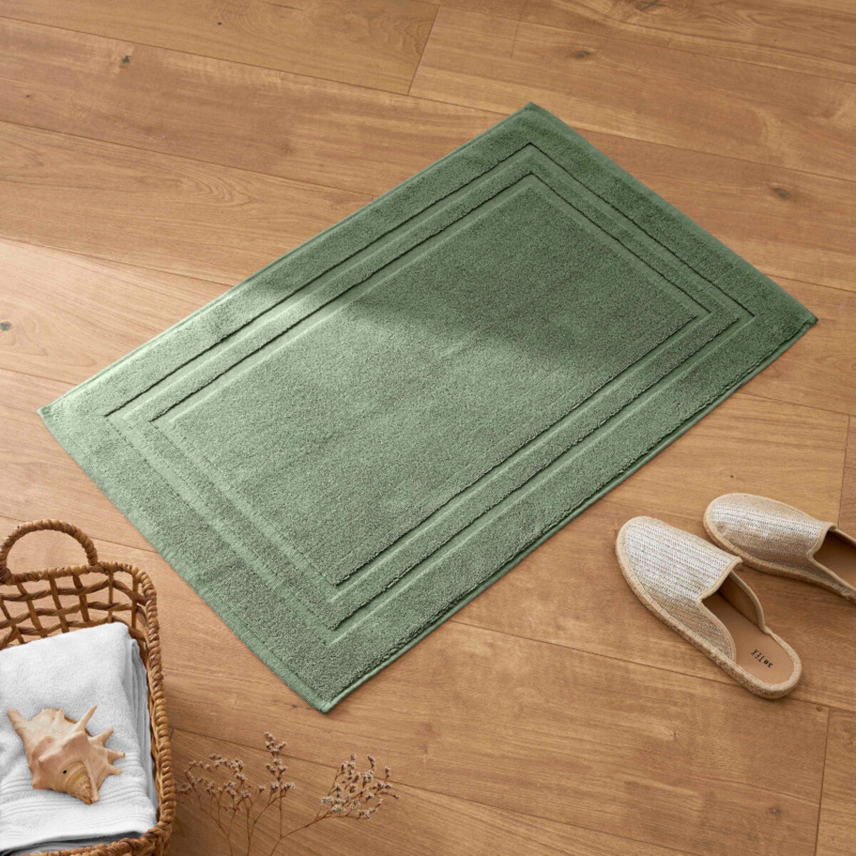 Tapis de bain "Spa" 50 x 80 cm / 950 gr/m² - Couleur: "Spa" Romarin