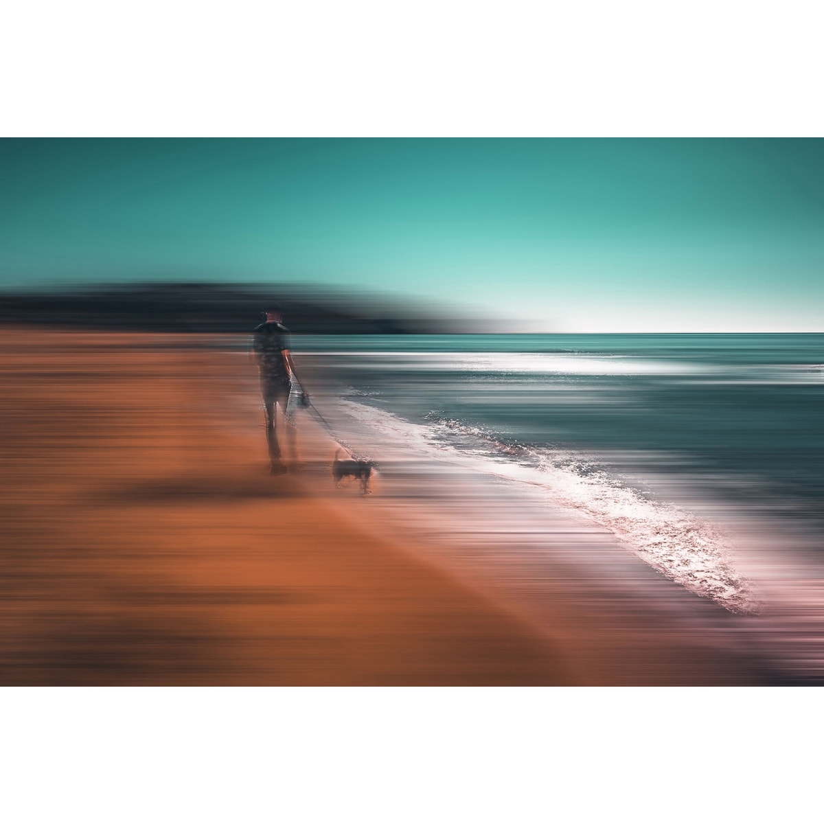 Tableau balade au bord de l'eau Tableau alu Dibond