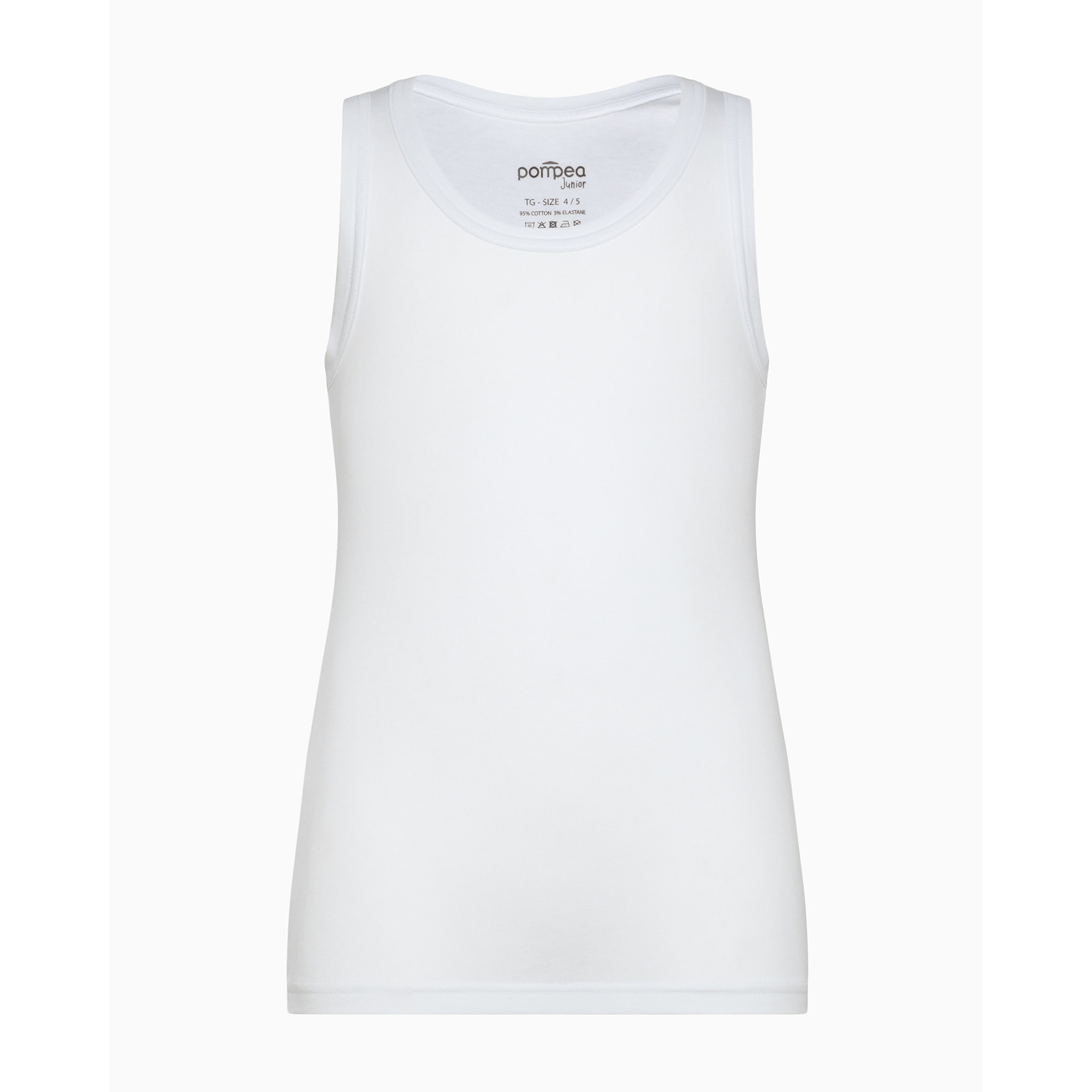 Canotta girocollo bimbo in cotone organico