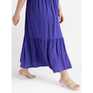 Fiorella Rubino - Vestito lungo in viscosa LENZING™ ECOVERO™ - Viola