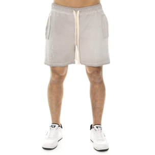 Pantalón corto de hombre sin percha en tejido Leone Old Wash