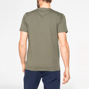 T-SHIRT GIROCOLLO IN COTONE TINTA UNITA