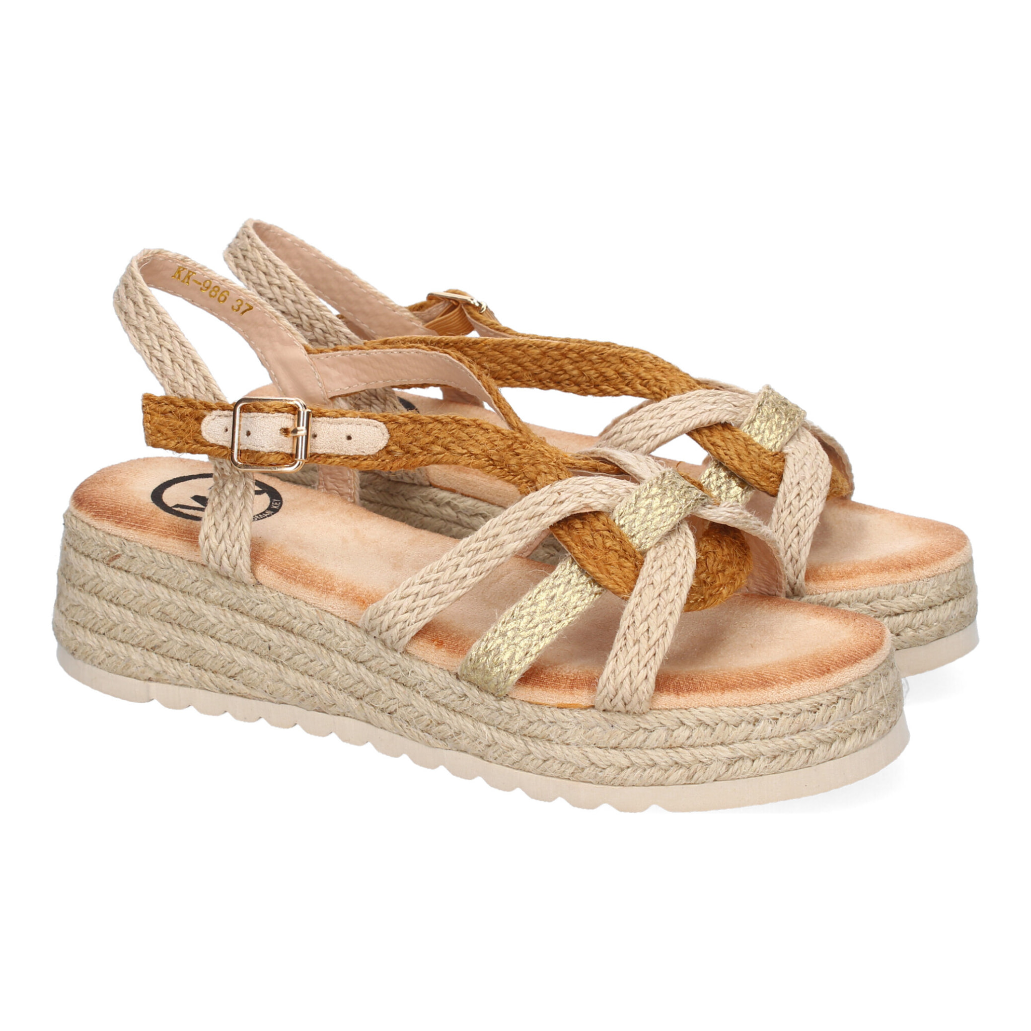 Sandalias de Plataforma de Yute para Mujer, Comodas y Elegantes, Diseño Moderno con Tiras Cruzadas