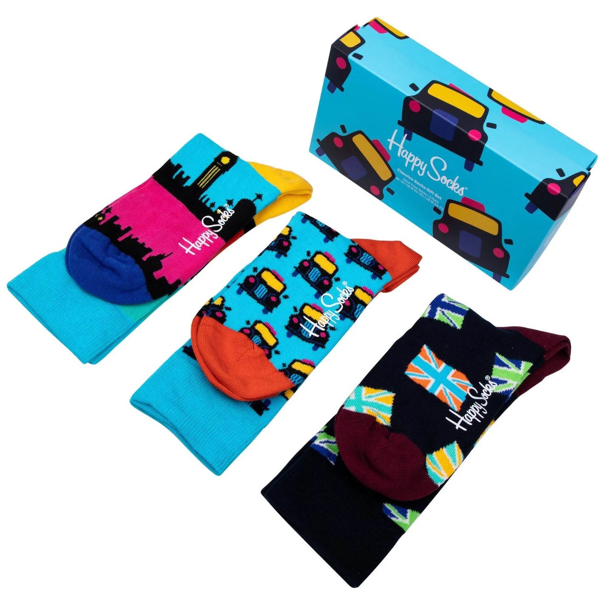 Set de 3 pares de calcetines - diseño "London Edition"