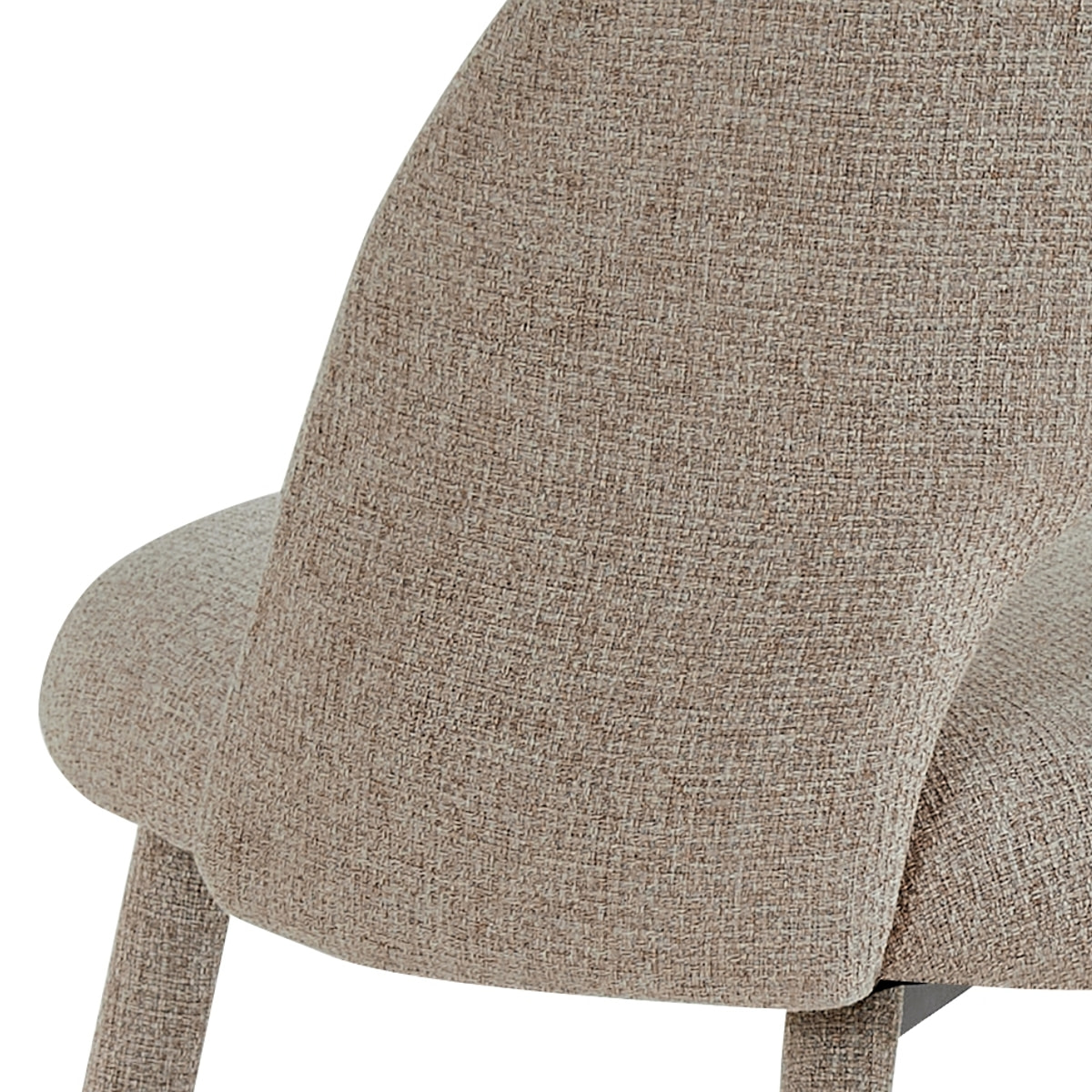 Lot de 4 chaises de salle à manger Tomasucci SELMA, en tissu, beige, 54 × 51 × 79 cm