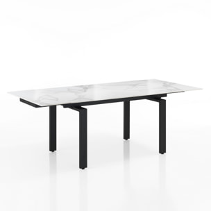 TOMASUCCI Table extensible DEVIN MARBRE BLANC