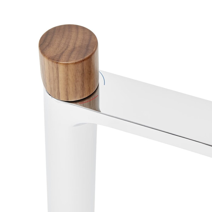 Mitigeur lavabo haut SAT Fusion à levier bois foncé (SATBSFU285DT)