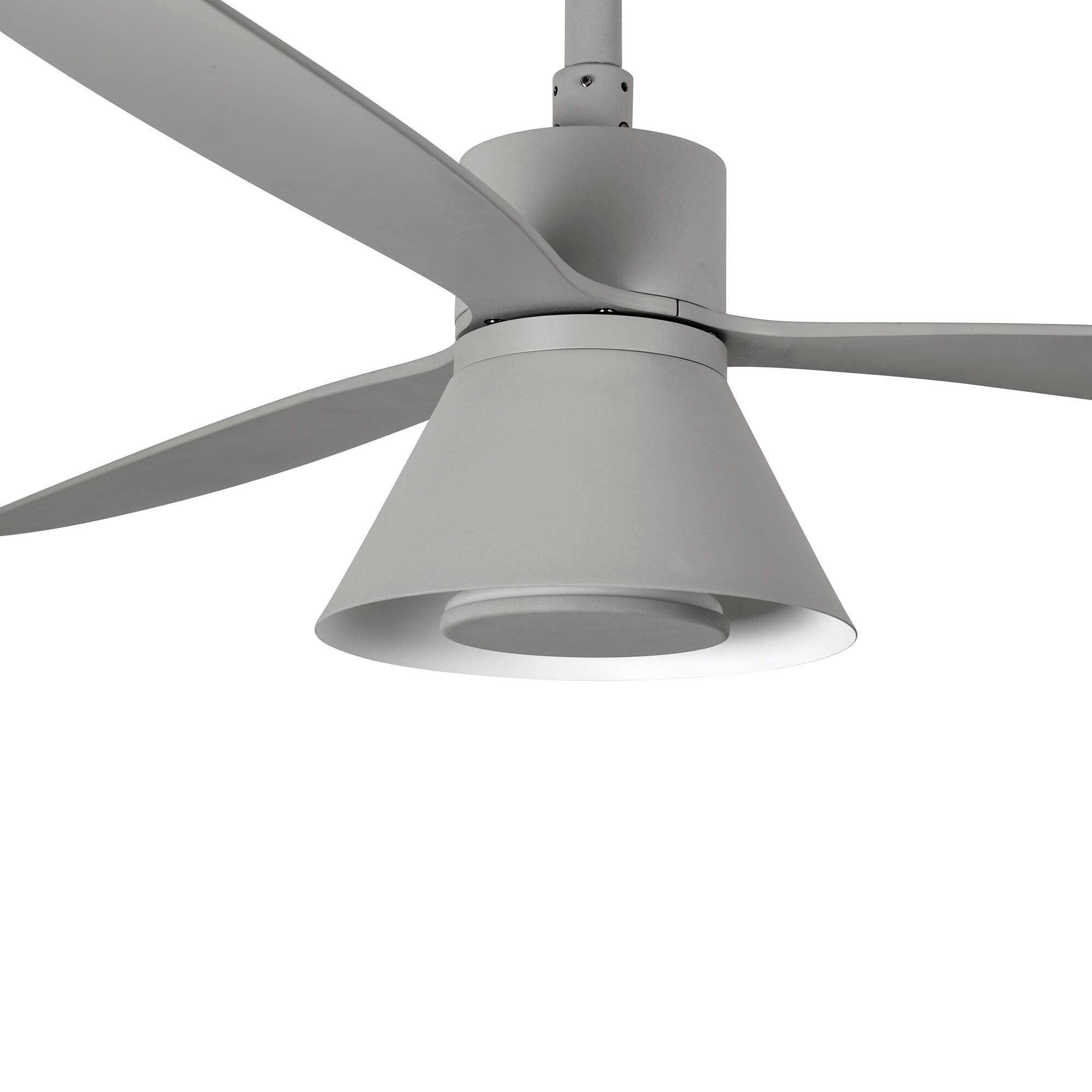 AMELIA L CONE LED Ventilador de techo gris