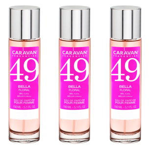 Caravan fragancias set de 3 frascos perfume de mujer nº49, de 150 ml